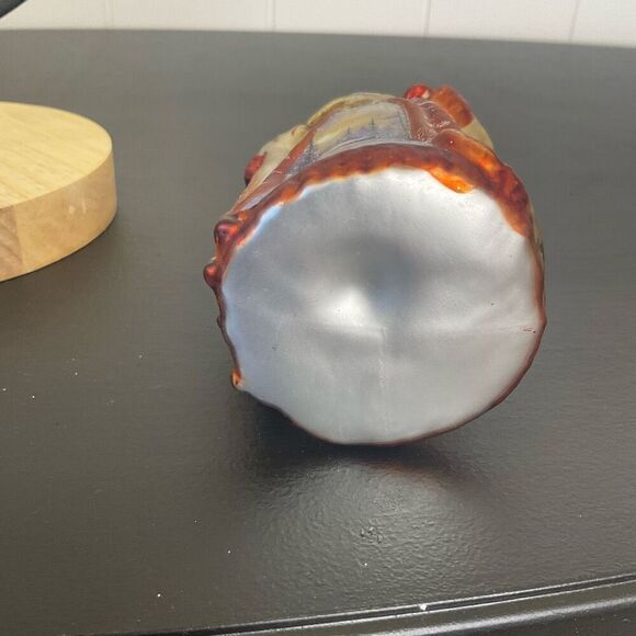 Old World Christmas Ornament Colorful Glass Santa Claus Red Gold Snow Scene 5.5" - Picture 8 of 8